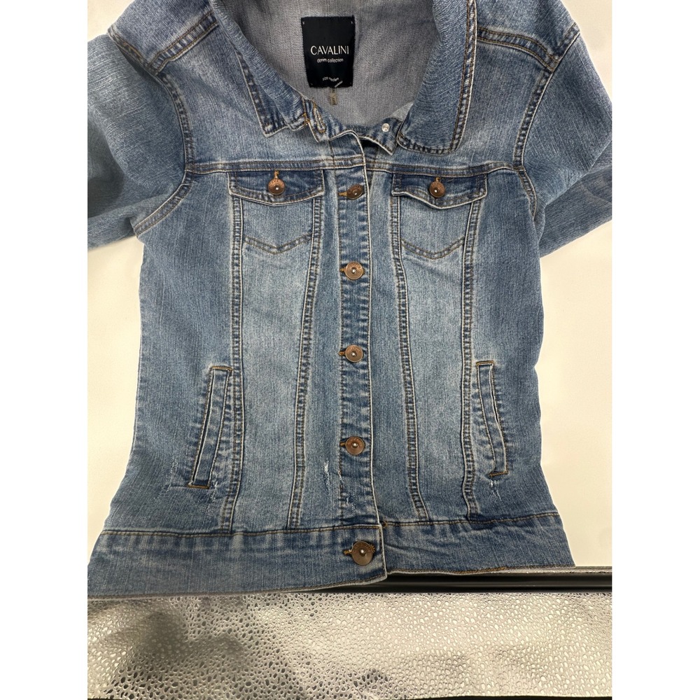 Cavalini Finding Nemo Disney Denim Jacket Blue Medium Wash Womens Size Medium - Picture 7 of 15